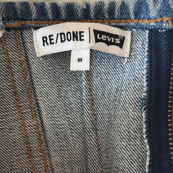 RE/DONE Revolve X Levi’s Vintage Reworked Denim Bustier Corset Top, M - Picture 8 of 9